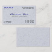 Cartes de visite pour la construction (Devant / Derrière)