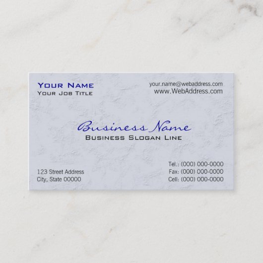 Cartes de visite pour la construction (Devant)
