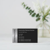 Cartes de visite pour la construction (Debout devant)