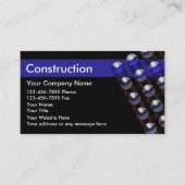 Cartes de visite pour la construction (Devant)