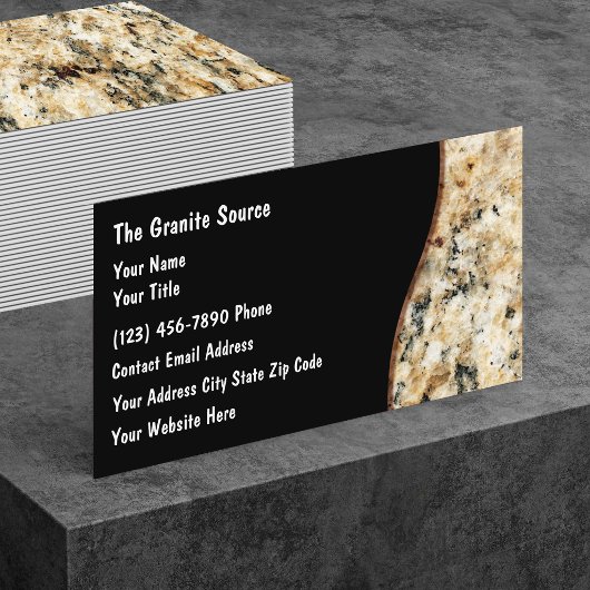 Cartes de visite pour la construction