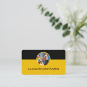 Cartes de visite pour la construction de maisons e (Debout devant)
