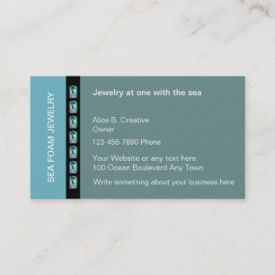 Cartes de visite pour la création de bijoux