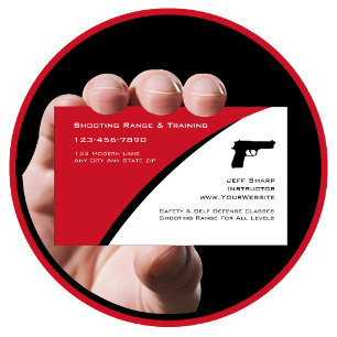 Cartes de visite pour la défense personnelle moder