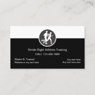 Cartes de visite pour la formation athlétique