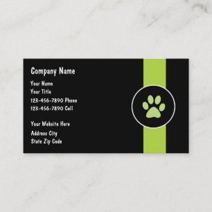 Cartes de visite pour la garde d'animaux