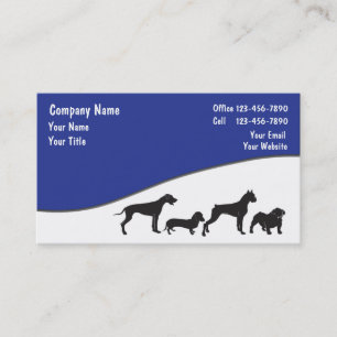 Cartes de visite pour la garde d'animaux