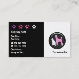 Cartes de visite pour la garde d'animaux Nouvelle