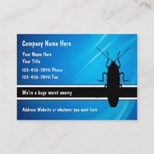 Cartes de visite pour la lutte antiparasitaire
