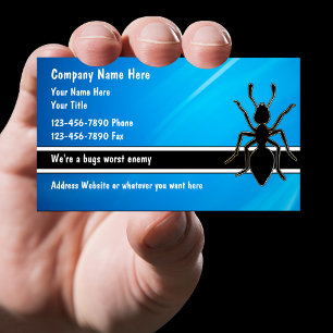Cartes de visite pour la lutte antiparasitaire