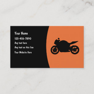 Cartes de visite pour la mécanique de moto et la m