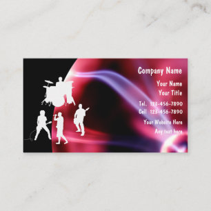 Cartes de visite pour la musique rock