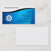 Cartes de visite pour la navigation de plaisance (Devant / Derrière)