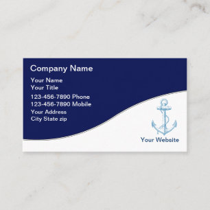 Cartes de visite pour la navigation de plaisance