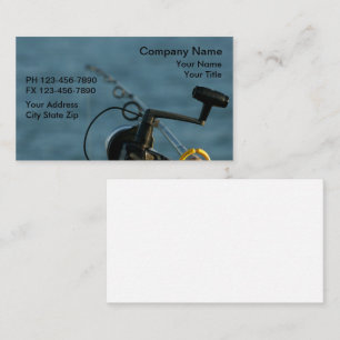 Cartes de visite pour la pêche