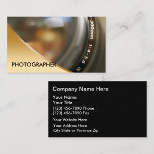 Cartes de visite pour la photographie