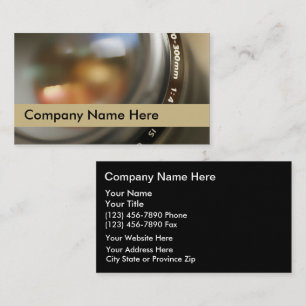 Cartes de visite pour la photographie