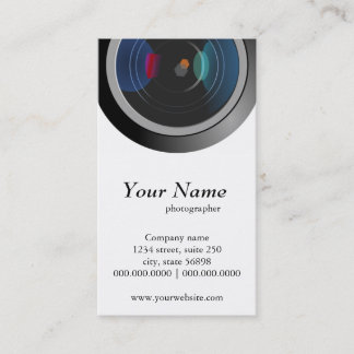 Cartes de visite pour la photographie à objectif d