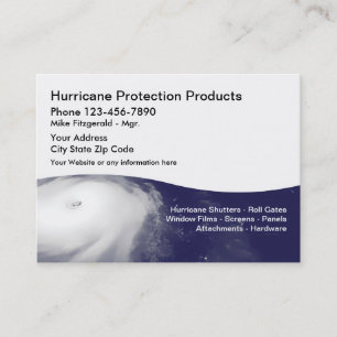 Cartes de visite pour la protection contre les our