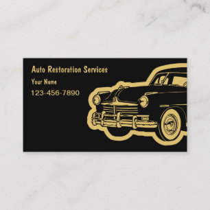 Cartes de visite pour la restauration automobile