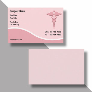 Cartes de visite pour la santé médicale des femmes