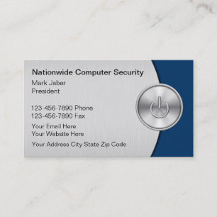 Cartes de visite pour la sécurité informatique