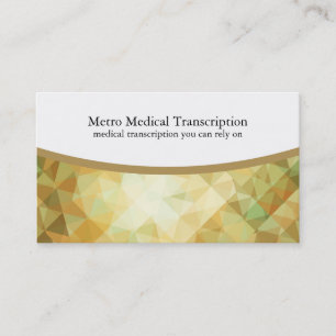Cartes de visite pour la transcription médicale