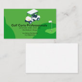 Cartes de visite pour la vente de chariots de golf (Devant / Derrière)