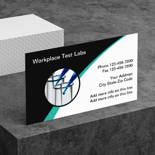 Cartes de visite pour laboratoire d'analyse de dép