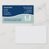 Cartes de visite pour l'adoption (Devant / Derrière)
