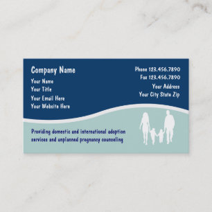 Cartes de visite pour l'adoption