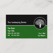 Cartes de visite pour l'aménagement paysager (Devant)