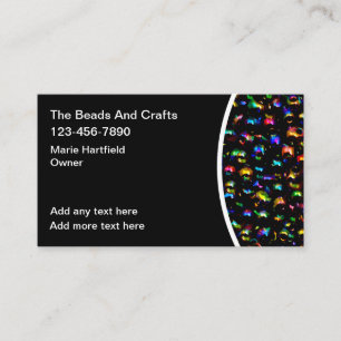 Cartes de visite pour l'art et l'artisanat de perl