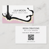 Cartes de visite Pour L'Artiste De La Résine (Devant / Derrière)