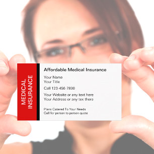 Cartes de visite pour l'assurance médicale
