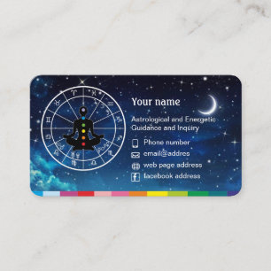 Cartes de visite pour l'astrologie et l'horoscope