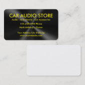 Cartes de visite pour l'audio automobile (Devant / Derrière)