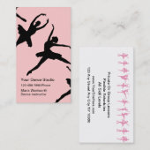 Cartes de visite pour le ballet (Devant / Derrière)