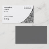 Cartes de visite pour le bâtiment (Devant / Derrière)