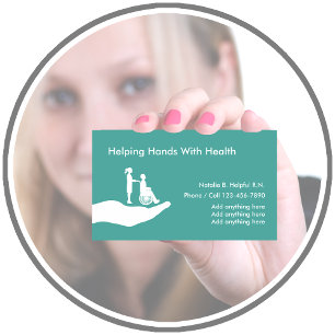 Cartes de visite pour le budget de santé des infir