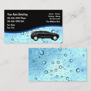 Cartes de visite pour le detailing automobile