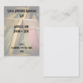 Cartes de visite pour le musicien (Devant / Derrière)