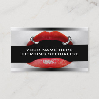 cartes de visite Pour Le Piercing Lip | Piercing