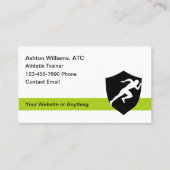 Cartes de visite pour le thème athlétique (Devant)