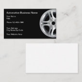 Cartes de visite pour le thème automobile (Devant / Derrière)
