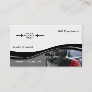 Cartes de visite pour le transport