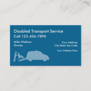 Cartes de visite pour le transport médical
