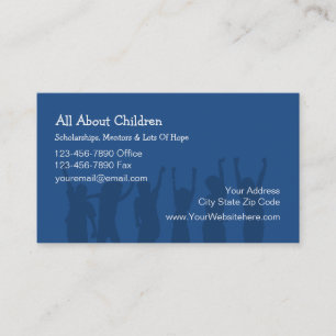 Cartes de visite pour l'éducation des enfants