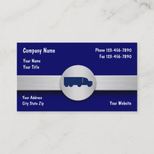 Cartes de visite pour l'entreprise de camionnage