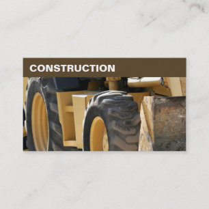 Cartes de visite pour l'entreprise de construction